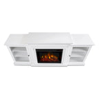 Meuble TV Cheminée Électrique Frederick 72 Blanc par - 72L x 15,5W x 30H