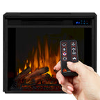 Meuble TV Cheminée Électrique Frederick 72 Blanc par - 72L x 15,5W x 30H