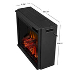 Meuble TV Cheminée Électrique Frederick 72 Blanc par - 72L x 15,5W x 30H