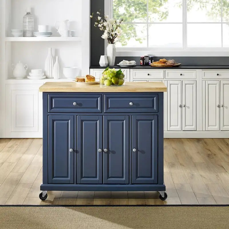 Chariot de cuisine avec billot - 42"L x 18"P x 36.63"H