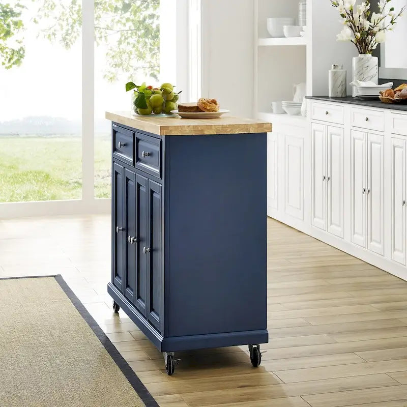 Chariot de cuisine avec billot - 42"L x 18"P x 36.63"H