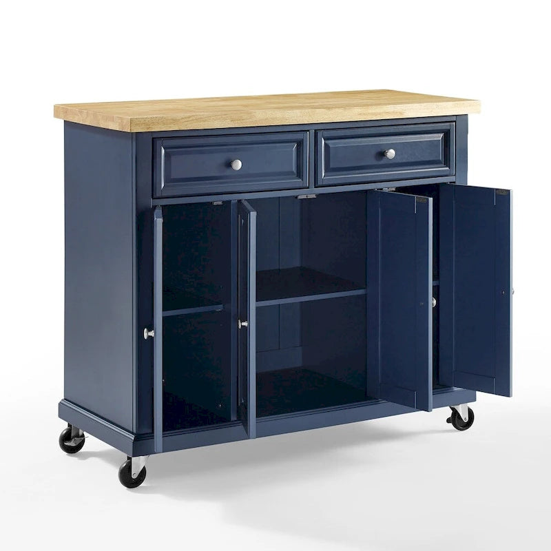 Chariot de cuisine avec billot - 42"L x 18"P x 36.63"H
