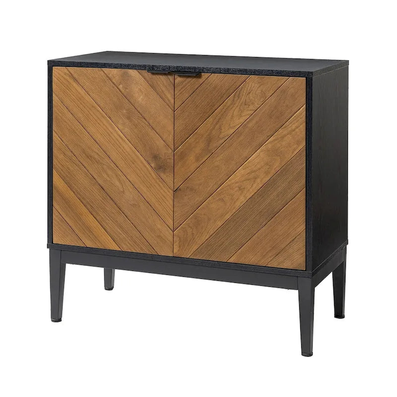 Ensemble de 2 armoires de rangement Jakob Modern avec étagère réglable par HOLALA HOME
