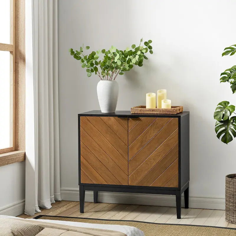 Ensemble de 2 armoires de rangement Jakob Modern avec étagère réglable par HOLALA HOME