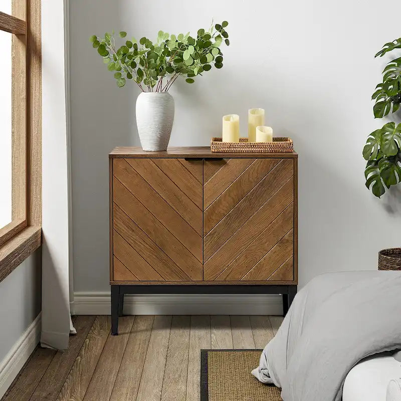 Ensemble de 2 armoires de rangement Jakob Modern avec étagère réglable par HOLALA HOME