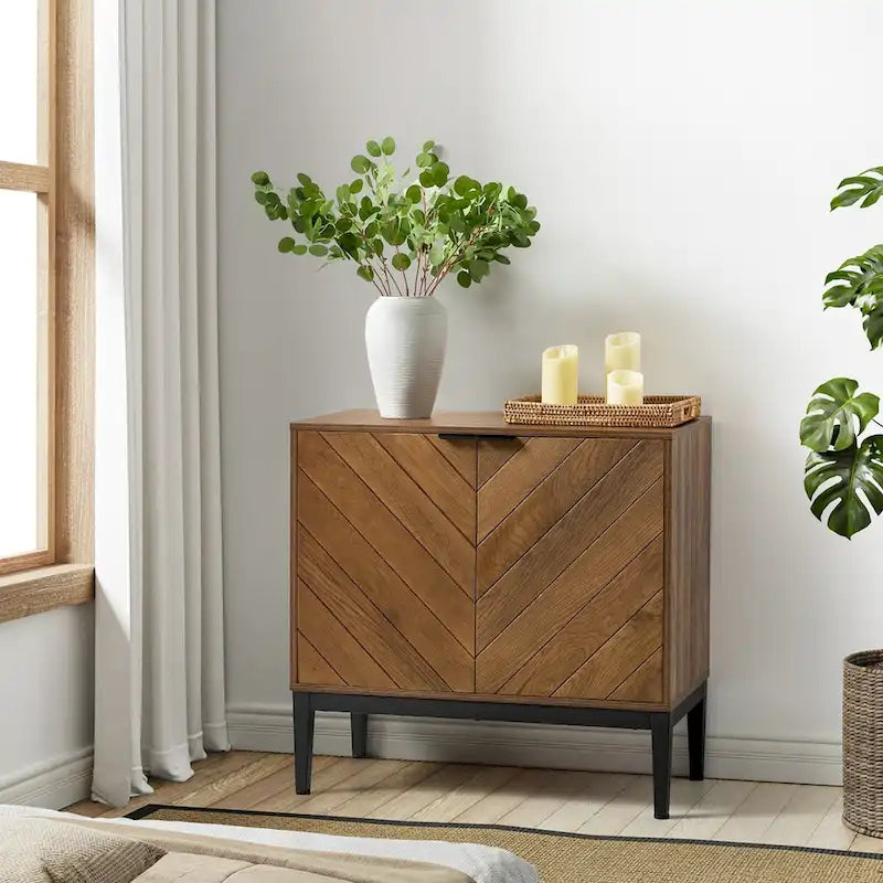 Ensemble de 2 armoires de rangement Jakob Modern avec étagère réglable par HOLALA HOME