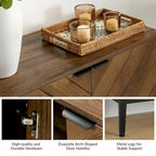 Ensemble de 2 armoires de rangement Jakob Modern avec étagère réglable par HOLALA HOME