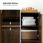 Ensemble de 2 armoires de rangement Jakob Modern avec étagère réglable par HOLALA HOME