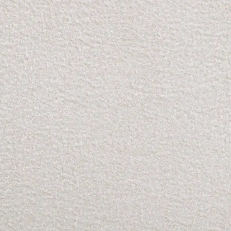 Lit à panneau blanc perle et beige avec pied de support