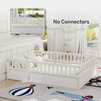 Lit de sol Montessori en bois pour enfant avec sommier à lattes