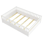 Lit de sol Montessori en bois pour enfant avec sommier à lattes
