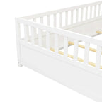 Lit de sol Montessori en bois pour enfant avec sommier à lattes