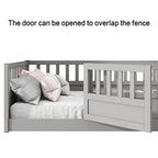 Lit de sol Montessori en bois pour enfant avec sommier à lattes