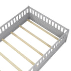 Lit de sol Montessori en bois pour enfant avec sommier à lattes