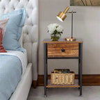Tables de chevet modernes (lot de 2) - Noir intense