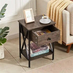 Tables de chevet modernes (lot de 2) - Noir intense