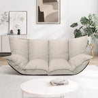 Canapé-lit paresseux moderne beige pliant pour enfants ou maison