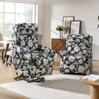 Lot de 2 fauteuils releveurs inclinables électriques Billy traditionnels avec massage, chaleur et appuie-tête manuel par