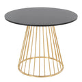 Table à manger ronde Canary Pugo avec base piédestal