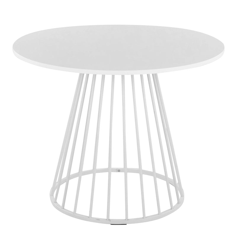 Table à manger ronde Canary Pugo avec base piédestal