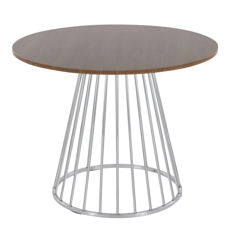Table à manger ronde Canary Pugo avec base piédestal