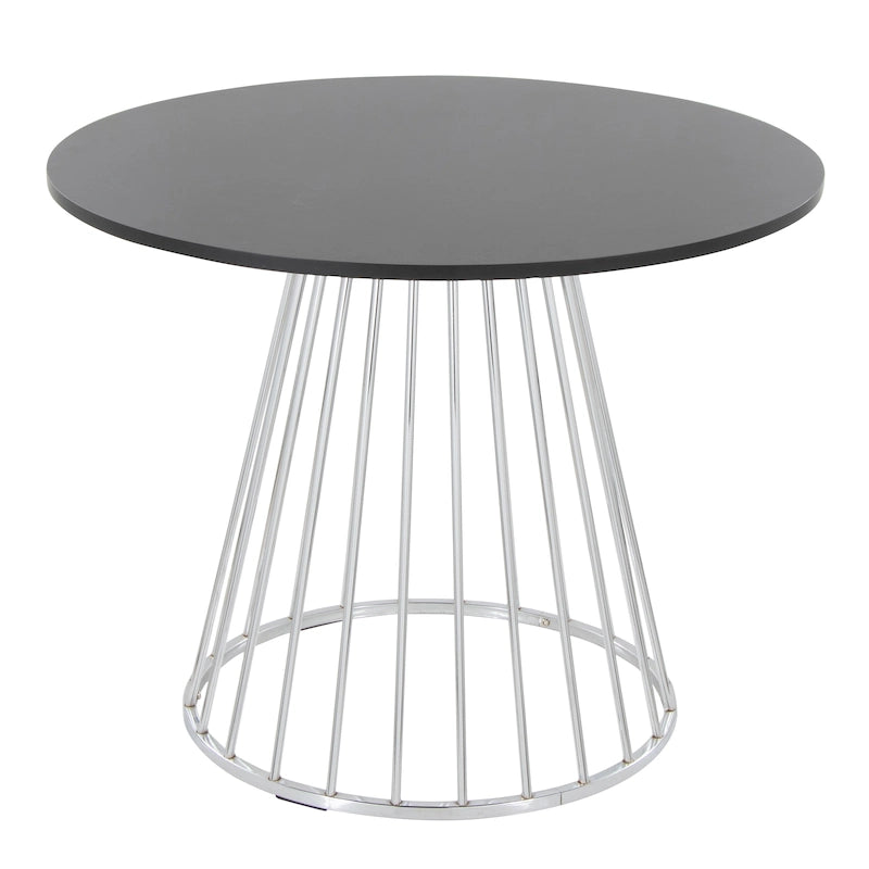 Table à manger ronde Canary Pugo avec base piédestal