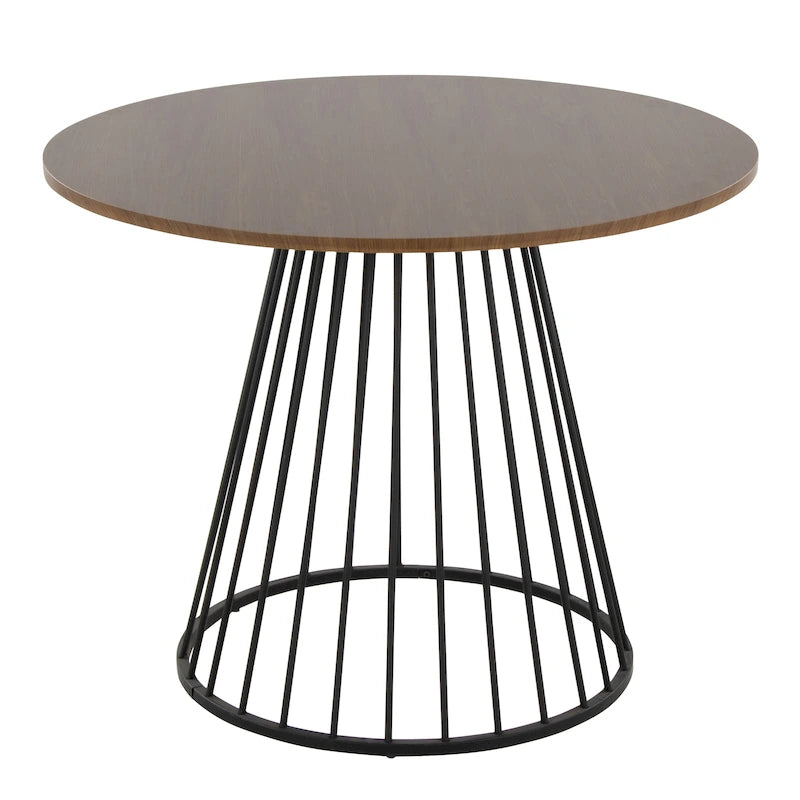 Table à manger ronde Canary Pugo avec base piédestal