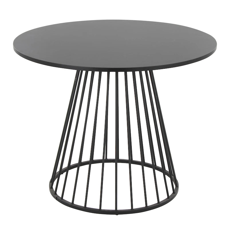 Table à manger ronde Canary Pugo avec base piédestal