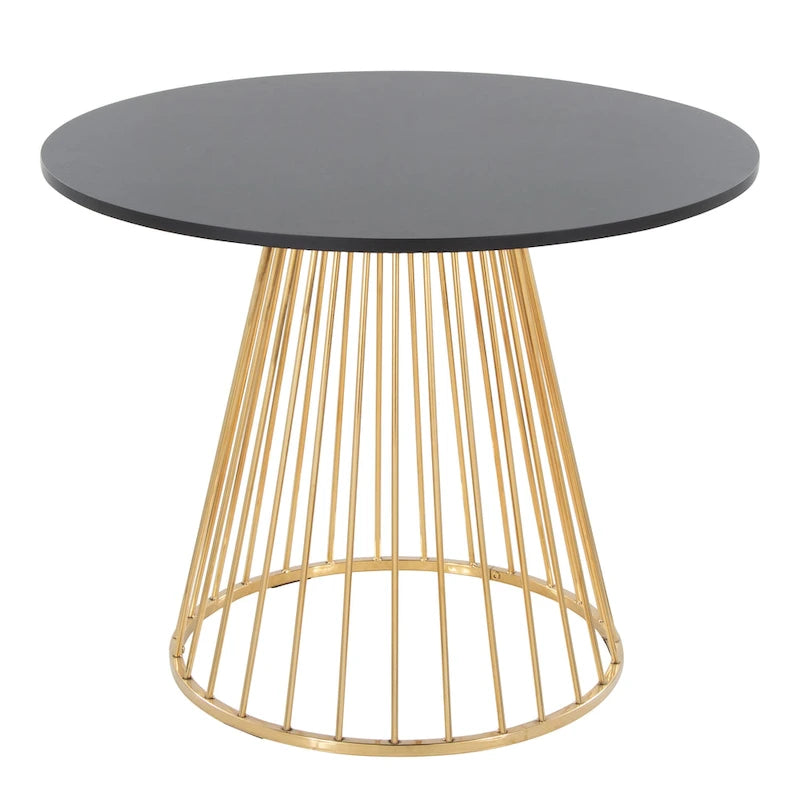 Table à manger ronde Canary Pugo avec base piédestal