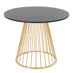 Table à manger ronde Canary Pugo avec base piédestal