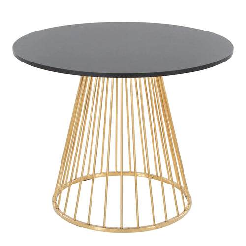 Table à manger ronde Canary Pugo avec base piédestal
