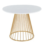 Table à manger ronde Canary Pugo avec base piédestal