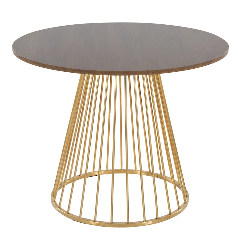 Table à manger ronde Canary Pugo avec base piédestal