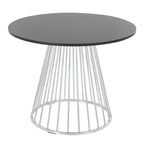 Table à manger ronde Canary Pugo avec base piédestal