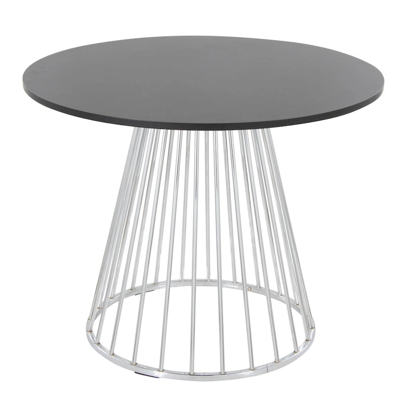 Table à manger ronde Canary Pugo avec base piédestal