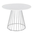 Table à manger ronde Canary Pugo avec base piédestal