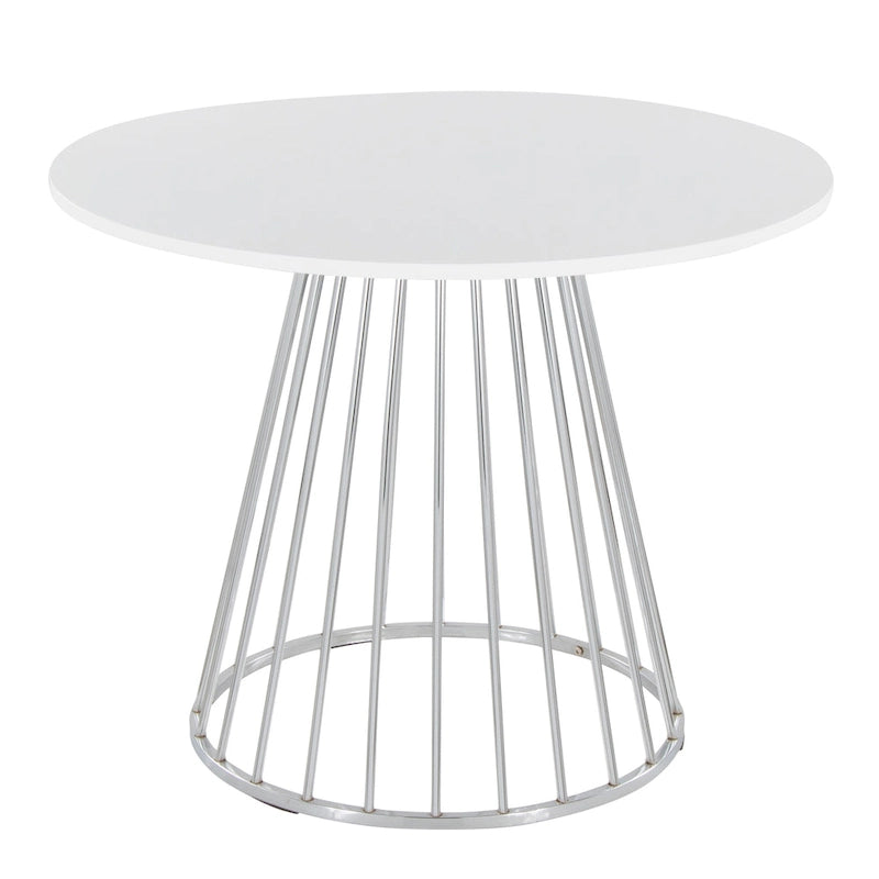 Table à manger ronde Canary Pugo avec base piédestal