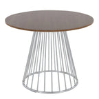 Table à manger ronde Canary Pugo avec base piédestal