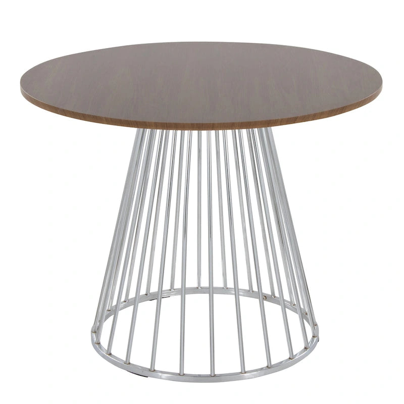 Table à manger ronde Canary Pugo avec base piédestal