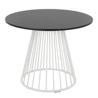 Table à manger ronde Canary Pugo avec base piédestal
