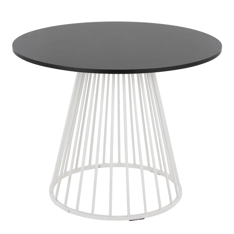 Table à manger ronde Canary Pugo avec base piédestal