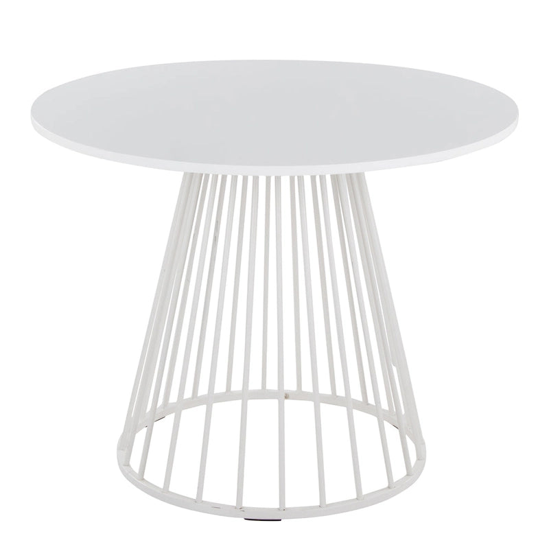 Table à manger ronde Canary Pugo avec base piédestal