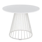 Table à manger ronde Canary Pugo avec base piédestal