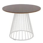 Table à manger ronde Canary Pugo avec base piédestal