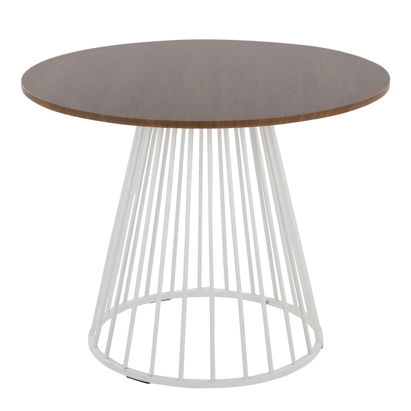 Table à manger ronde Canary Pugo avec base piédestal