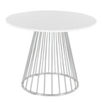 Table à manger ronde Canary Pugo avec base piédestal
