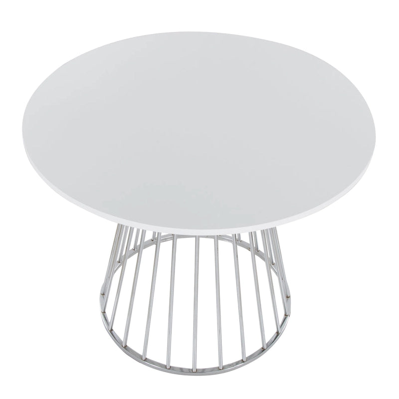 Table à manger ronde Canary Pugo avec base piédestal