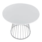 Table à manger ronde Canary Pugo avec base piédestal