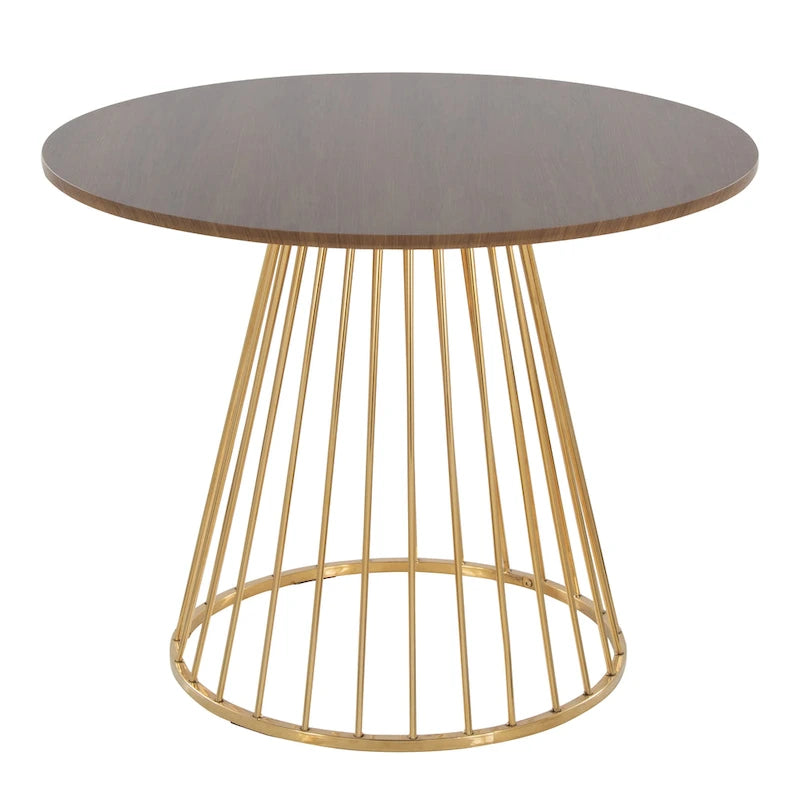 Table à manger ronde Canary Pugo avec base piédestal