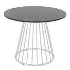 Table à manger ronde Canary Pugo avec base piédestal